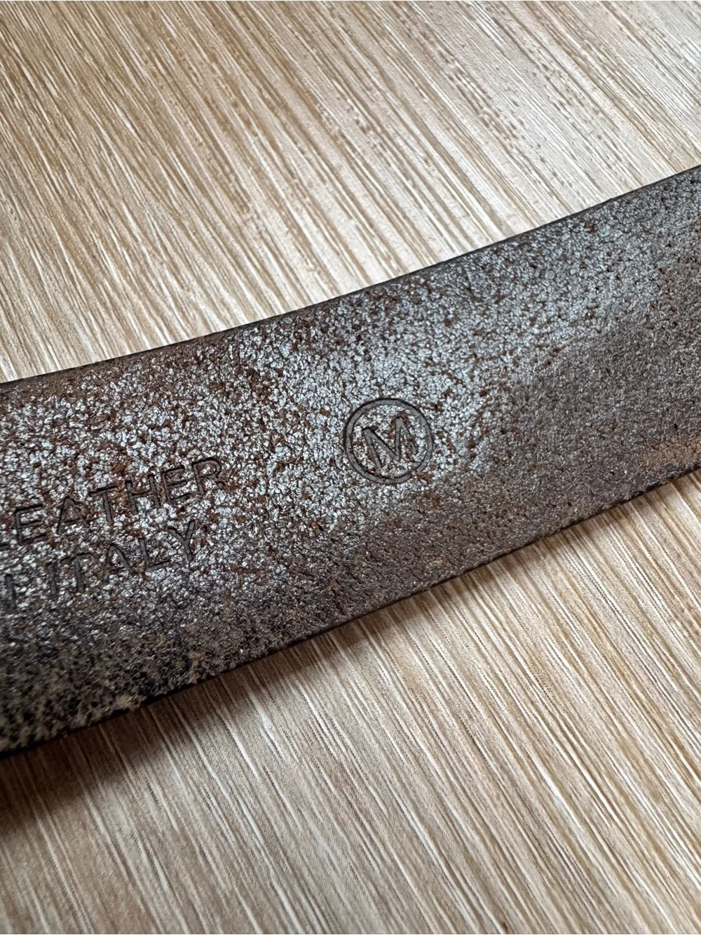 Albatros Brown Croc Embossed Leather Belt Italy Fits 30-34 Medium